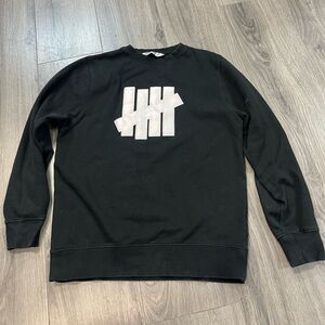 Undefeated Black Sweatshirt with White Logo